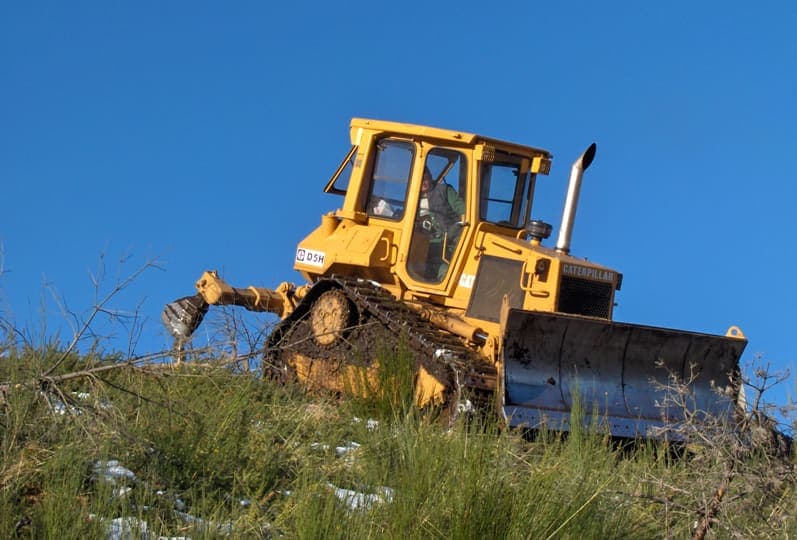 Maquinaria forestal en el monte